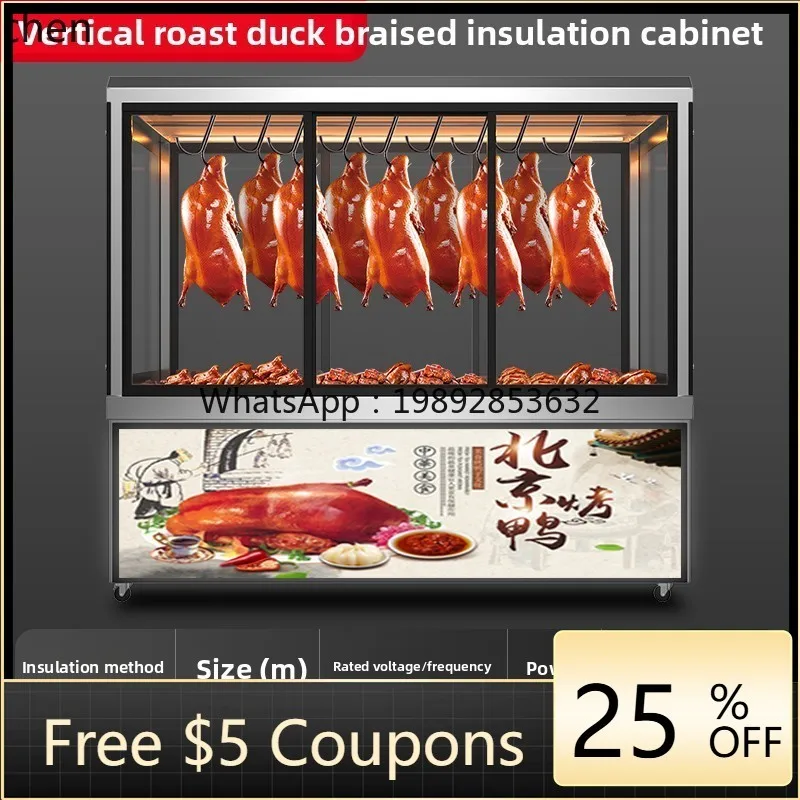 BX  roast duck wax insulation cabinet constant temperature heating desktop crispy pork belly insulation display cabinet