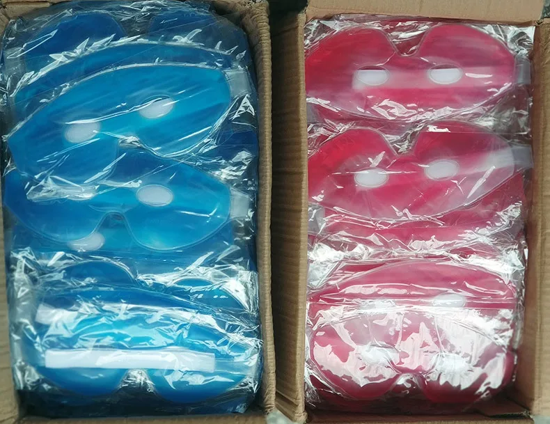 Full Face Massage Ice Mask Hot Cold Compress Gel Cooling Ice Face Eye Mask Facial Mask Face Eye Mask Ice Pack Sleeping Face SPA view 6