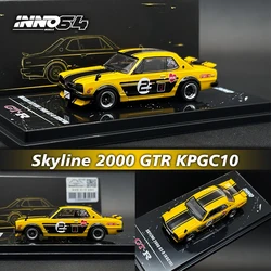 INNO In Stock 1:64 HAKOSUKA Skyline 2000 GTR KPGC10 Diecast Diorama Car Model Collection Miniature Toy