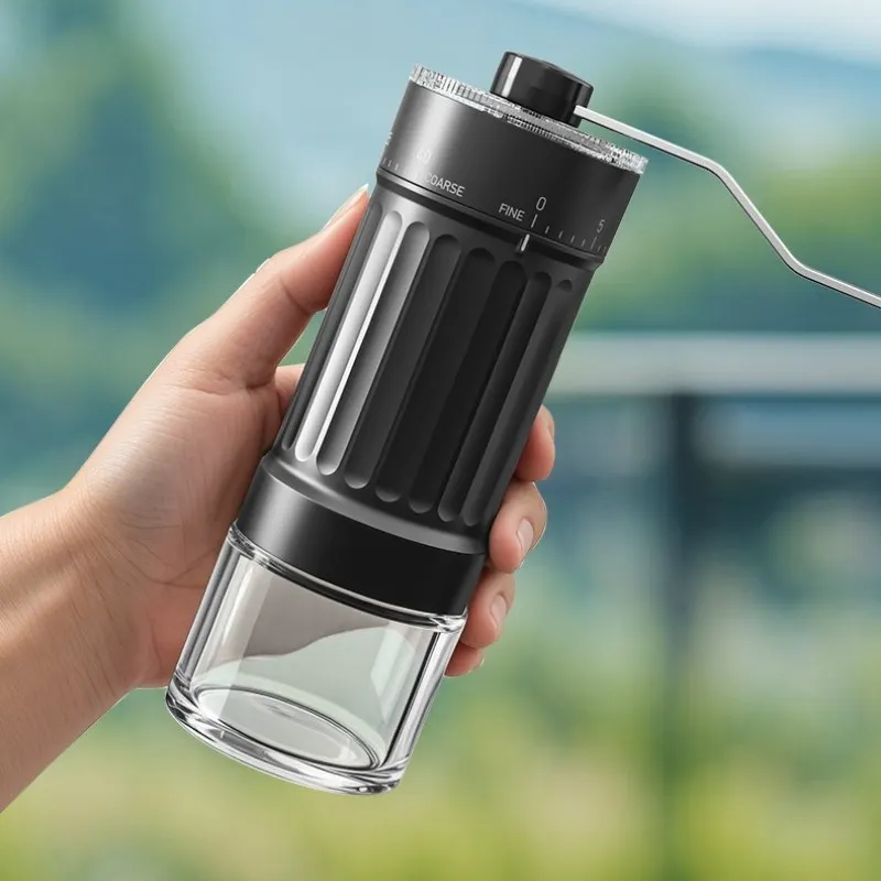 

1PC Mini Manual Coffee Grinder 40 Adjustable Settings Portable Hand Mill with 30g Capacity.Conical Burr for Espresso Pour Over