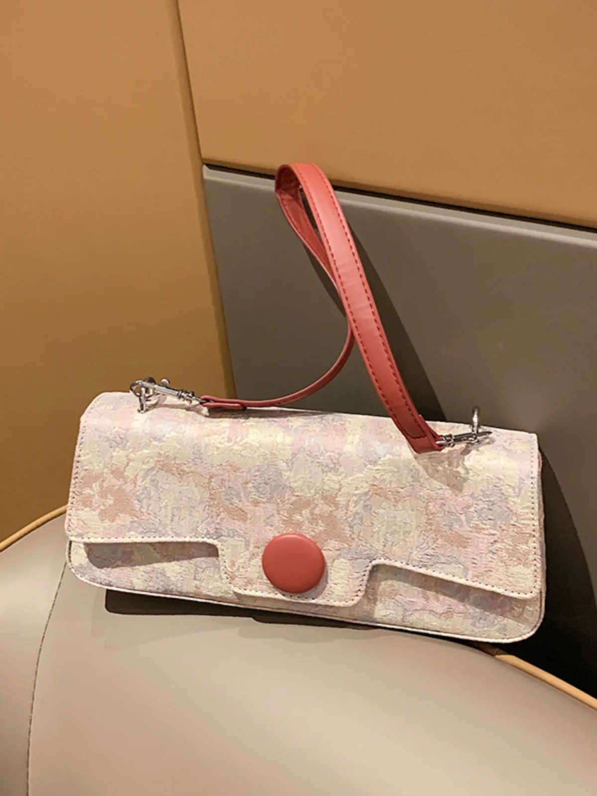 

Fashion Square Underarm Shoulder Bag For Women Luxury Designer Brand 2023 New High-quality PU Leather INS Messenger Bag