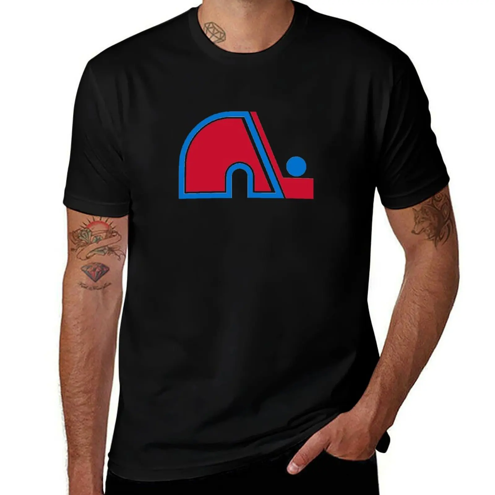 

Vintage Quebec Hockey - Retro Nordiques T-Shirt Anti-Perspiration Workout Top