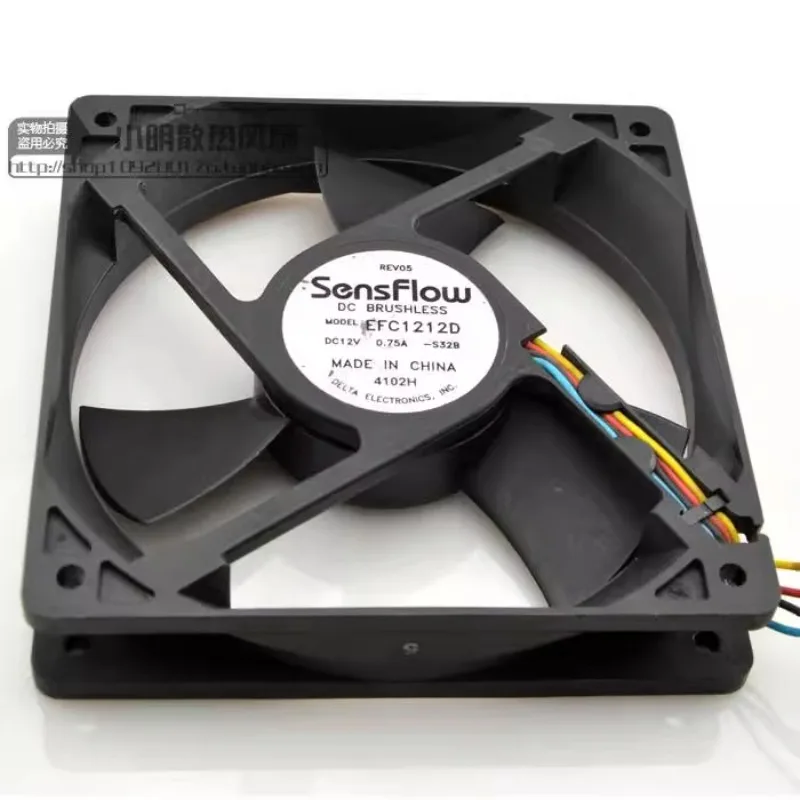 New Cooler Fan for Delta EFC1212D 12V 0.75A 12CM 12025 PWM Temperature Controlled High Air Volume Ball Fan 120*120*25MM