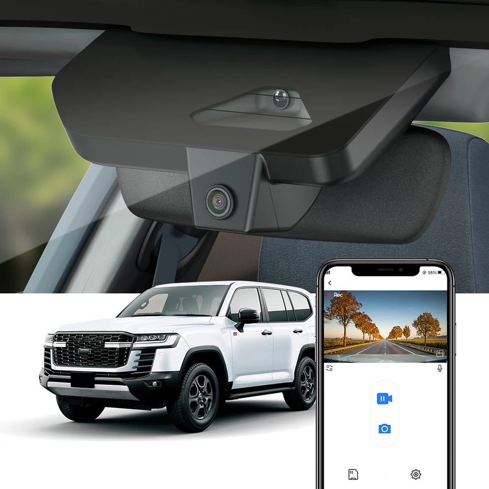 TOYOTA LAND CRUISER300、LEXUSLX600用モニター FITCAMX Dash Cam for Toyota Land Cruiser 300 LC300 & Lexus LX 500d