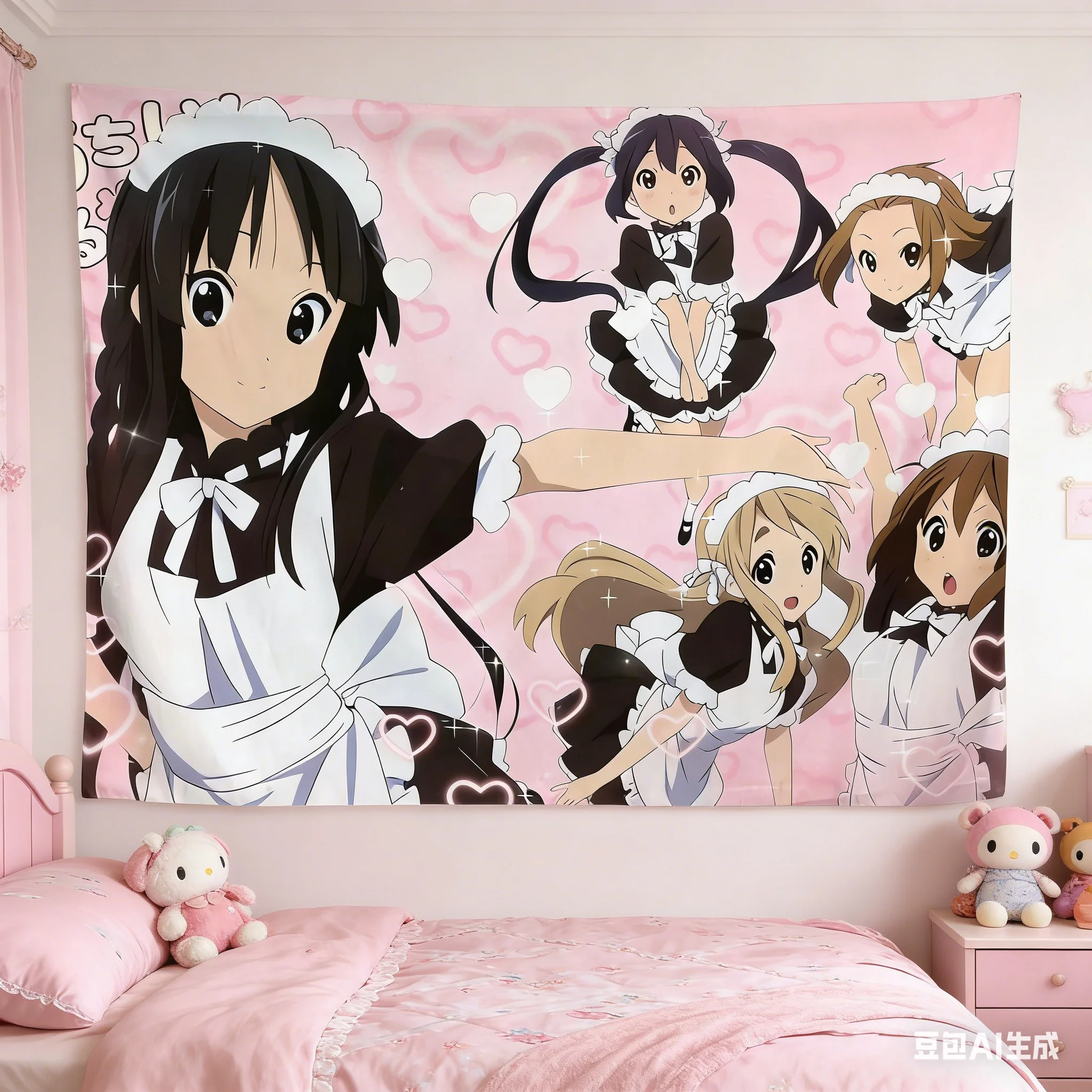 1pc Anime Girl Wall Tapestry, Premium Polyester 2D Flat Print, Versatile Decor for Dorm, Bedroom & Living Room, Ideal for Anime