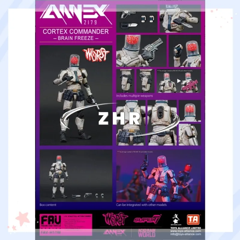 In Stock Acid Rain War ANNEX 2179 FAV-H11W Cortex Commander “Brain Freeze” Animation Model Action Figure Toy Collection Gift