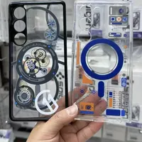 Jy Hot Sales NEW C11 Series Chronos Magnolia Shockproof Case For Samsung Galaxy S25 S24 Ultra Plus Machinery Technology Cover