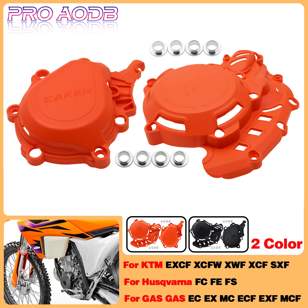 

For KTM EXC-F450 EXC-F500 2024 Engine Ignition Clutch Cover Protector Guard For Gas Gas EC ECF EX EXF MC MCF Motocross Dirt Bike