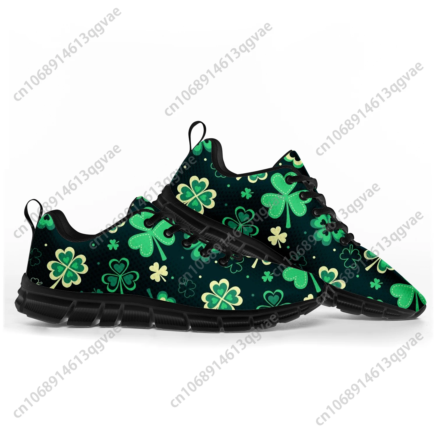 Lucky Shamrock Sports Shoes St Patricks Day Mens Womens Teenager Children Custom Sneakers Tailor-Made Shoe High Quality Couple