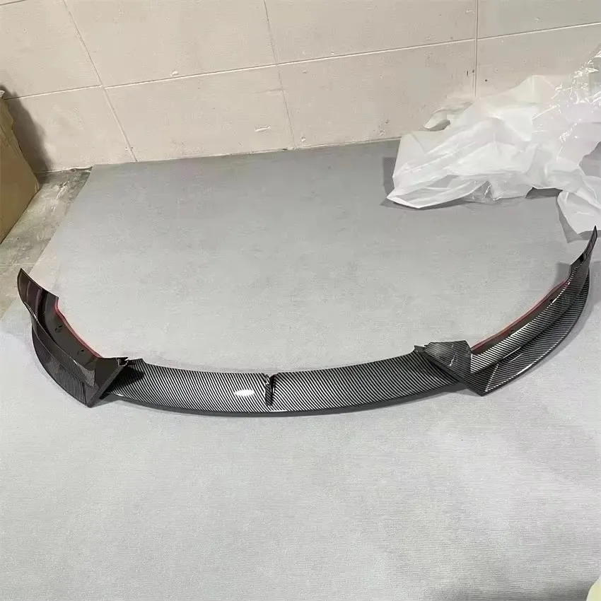 Voor Tesla Model 3 2017-2022 Gloss Black Voorbumper Lip Kin Diffuser Body Kit Spoiler Deflector Tuning accessoires Gemodificeerde