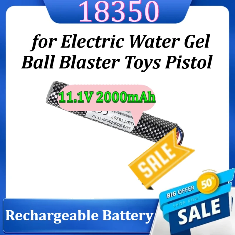 

18350 for Electric Water Gel Ball Blaster Toys Pistol Rechargeable Batteries Tamiya/XT30/SM Plug 11.1V 2000mAh