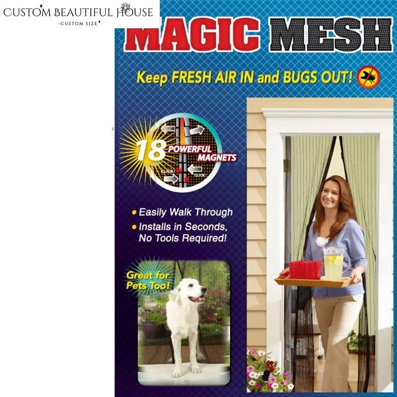 

Custom Size Magnetic Mosquito-resistant Door Curtains for Living Room Bedroom Dining Luxury Classic Modern Simple Classic Decor