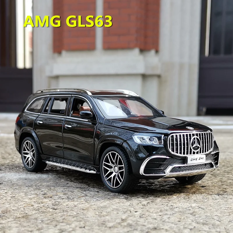 

1:24 Mercedes Benz GLS63 AMG, имитация литья под давлением автомобиля, модель автомобиля из металлического сплава, коллекция детских игрушек, подарки