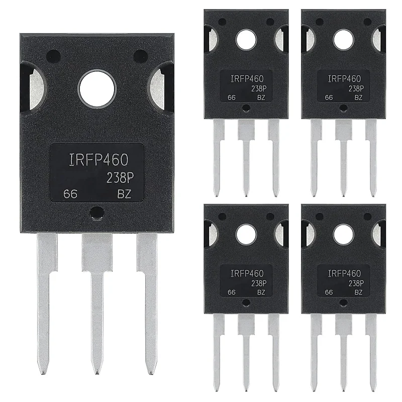 

IRFP460 IRFP460N IRFP460NPBF MOSFET Transistors Power 20A 500V N-Channel MOSFETS Transistor 20 Amp 500 Volt TO-247 Pack of 5