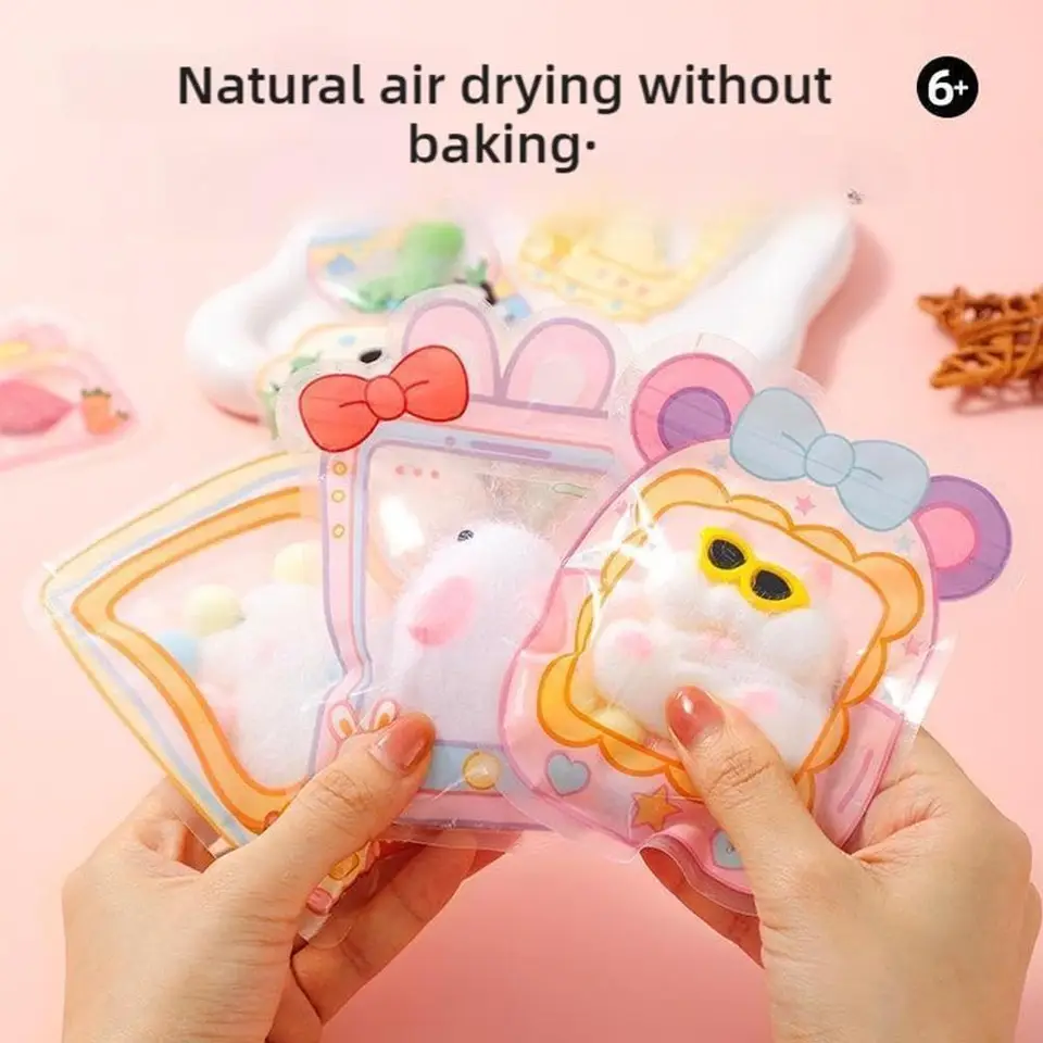DIY スクイーズおもちゃキット 自分だけのスクイーズを作る 動物ミニ