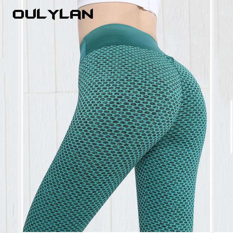 

Female Seamless Elastic Bubble Pants Sexy Slim Tights Outdoor Jogging Walking High Waist Hip Liftting Fashion Yoga Leggings