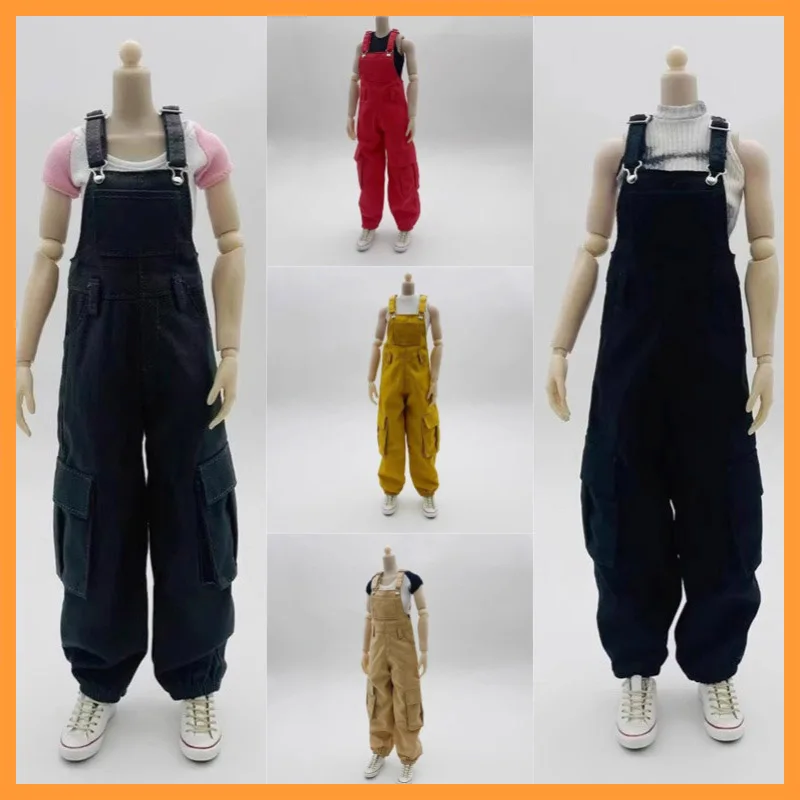 

In Stock DG073 1/6 Scale Multi Color Optional Female Soldier Trendy Overalls Fit 12inch Action Figure Model Toys