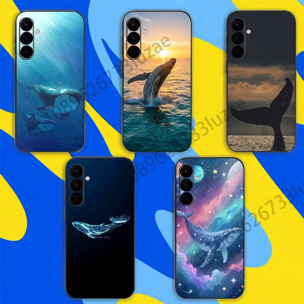 Ocean Whale Design Phone Case for Samsung GalaxyA10 A11 A12 A13 A21 A30 A31 A32 A71 A73 Note Protection Back Cover