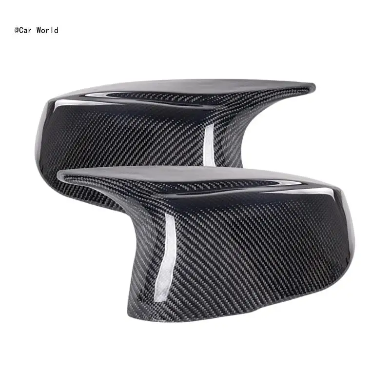 

6XDB 1 Pair Passenger Driver Side Caps Cover for 2014-2018 Carbon Fiber Side Caps Auto Accessories