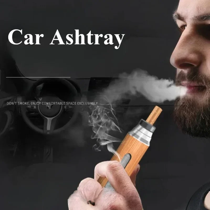 1Pc Car Ashtray Portable Ashtray Smoking in Cars Is No Longer Afraid of Dropping Soot Mini Ashtray Lazy People Smoking