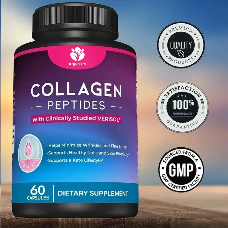 

High quality collagen peptide complex capsules - Joint, hair, skin, and nail beauty and health support