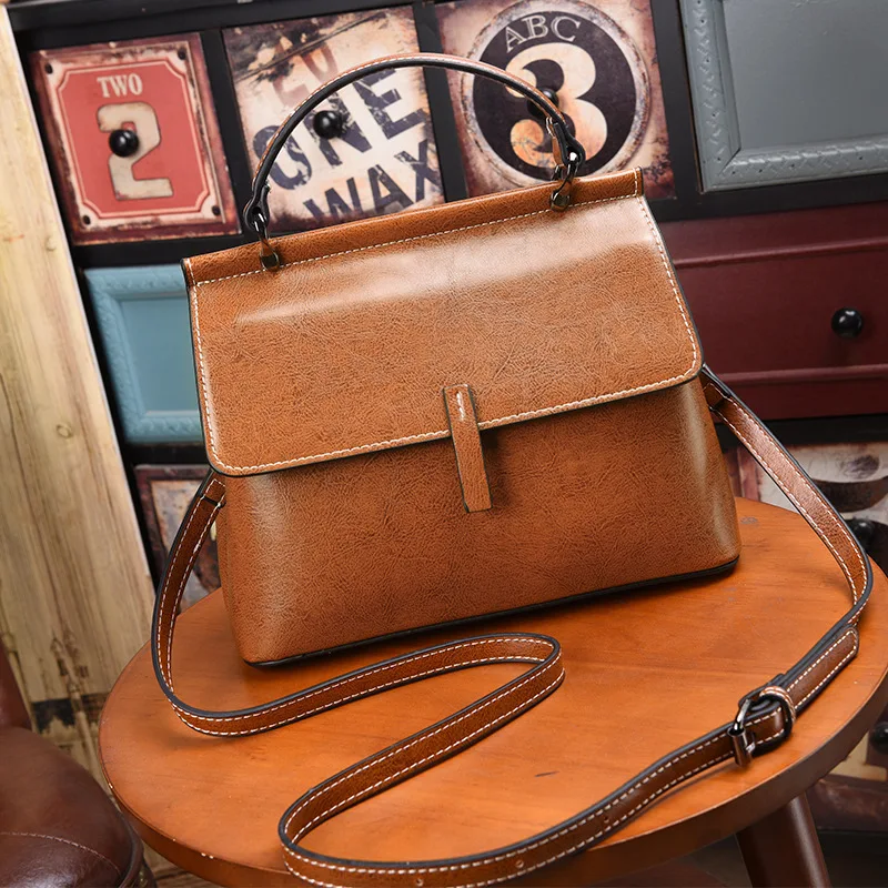 

Genuine Leather Women handbag 2025 Fashion Cowhide Ladies Crossbody Bag Korean Style Women Commuter shopping shoulder bag
