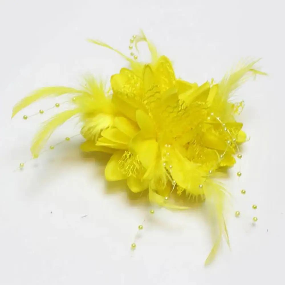 Модный-цветок-перо-бусина-корсаж-ободок-для-волос-булавка-свадебный-головной-убор-декор-подарок