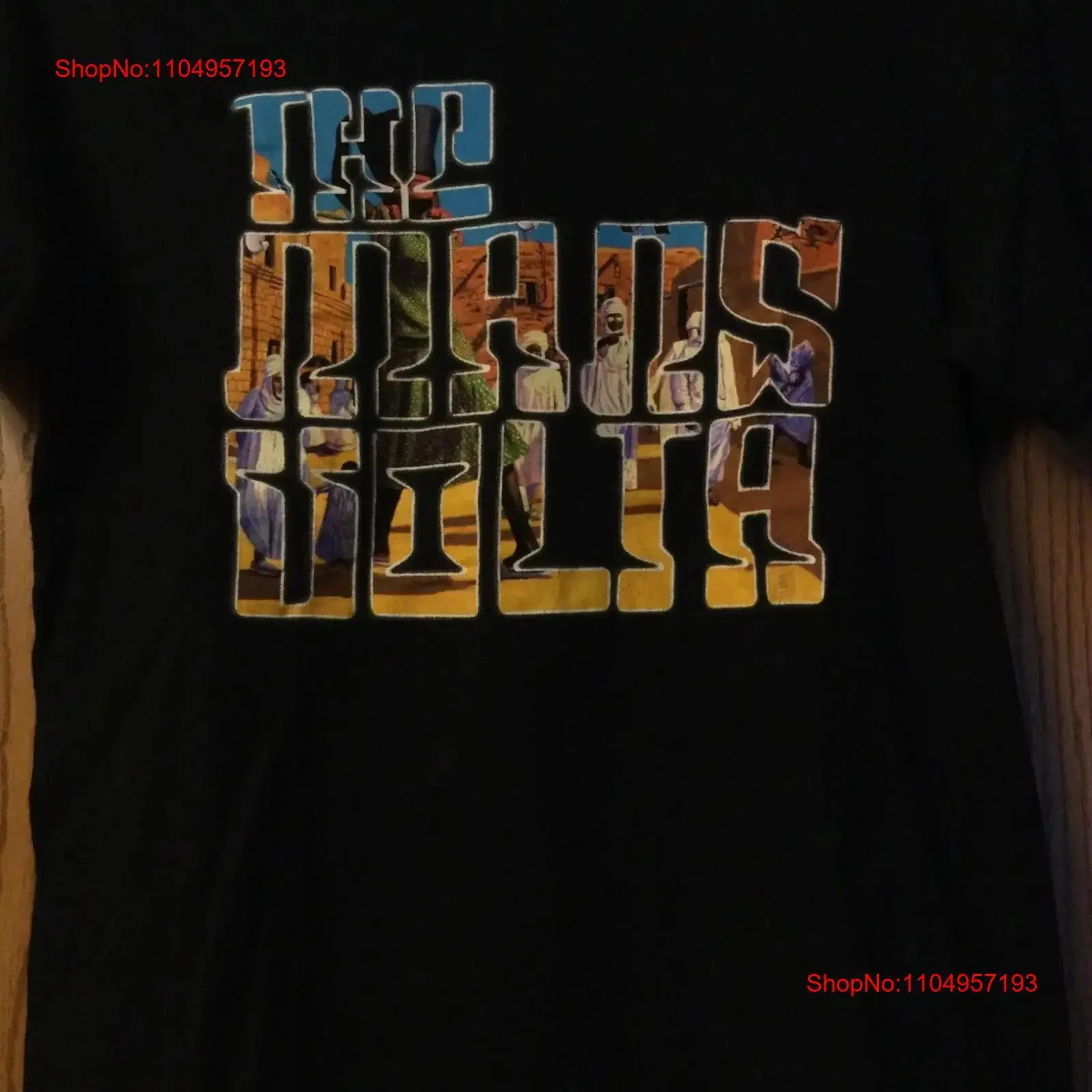 

The Mars Volta Black T Shirt No Tag 2 Holes At Front Bottom vintage Washed Versatile fashion Unisex graphic Breathable Slightly