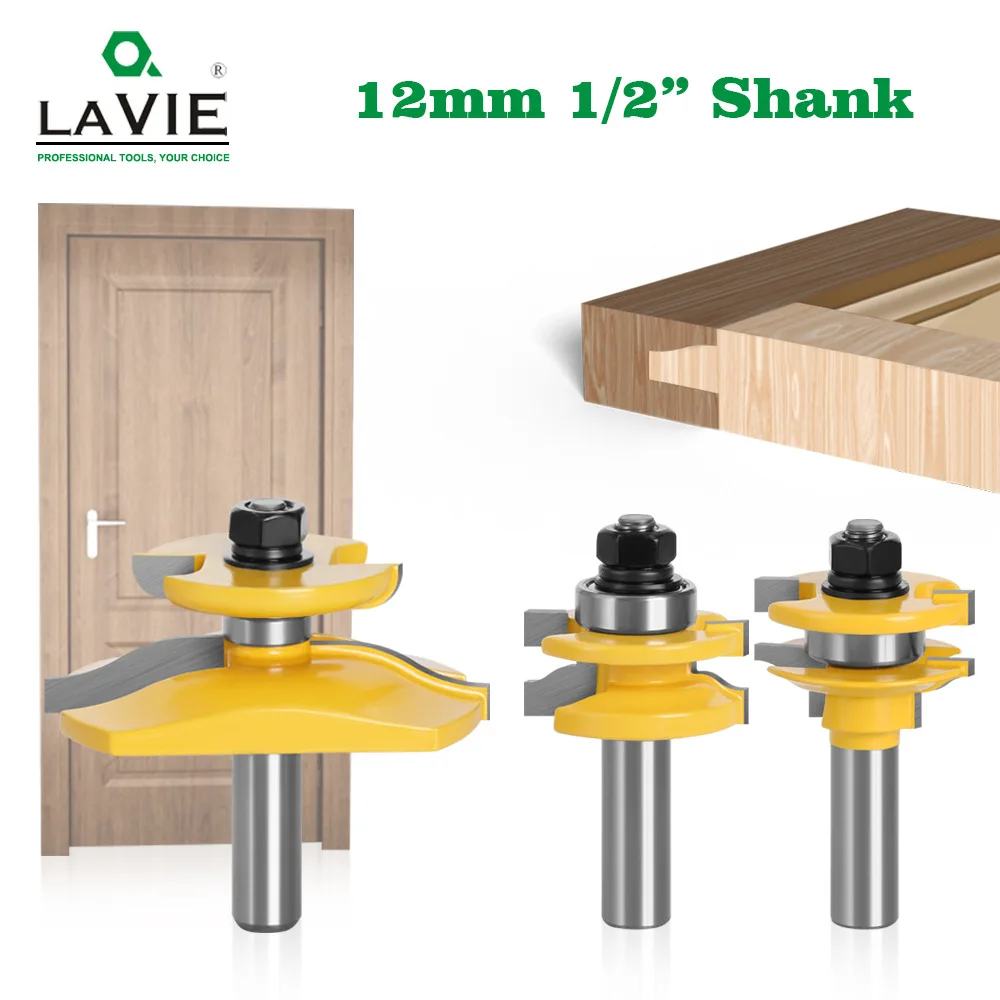 Dato West Tenon Knife + double-sided Door Door Plate Knife three-piece Woodworking Cabinet Door Milling Cutter Carving Tool