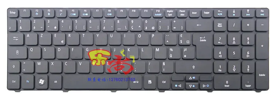 

New Replacement FOR ACER Aspire 7738 7738G FR French version black laptop keyboard