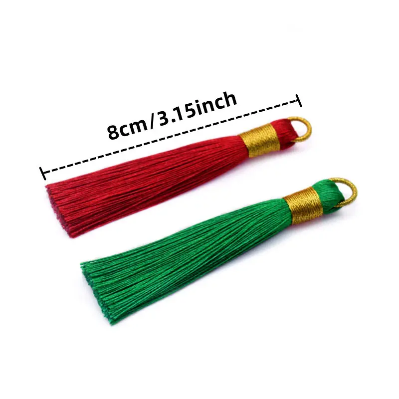 3/6/12Pcs/Pack 8cm/3.15inch Hanging Rope Fringe Tassel for Sewing Curtains Garment Home Decoration Jewelry Craft Accessories