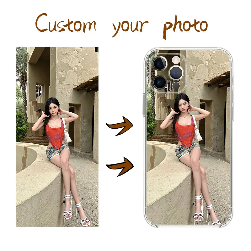 Customized DIY photos Phone Case For iPhone 17 16 15 14 13 12 11 Pro Xs Max SE 2020 2022 X XR Air 6s 7 8 Plus 16e TPU Soft Cover view 6