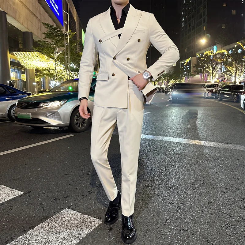 

HH402Men's formal suits British fashion wedding groomsmen suits business casual suits men's wear