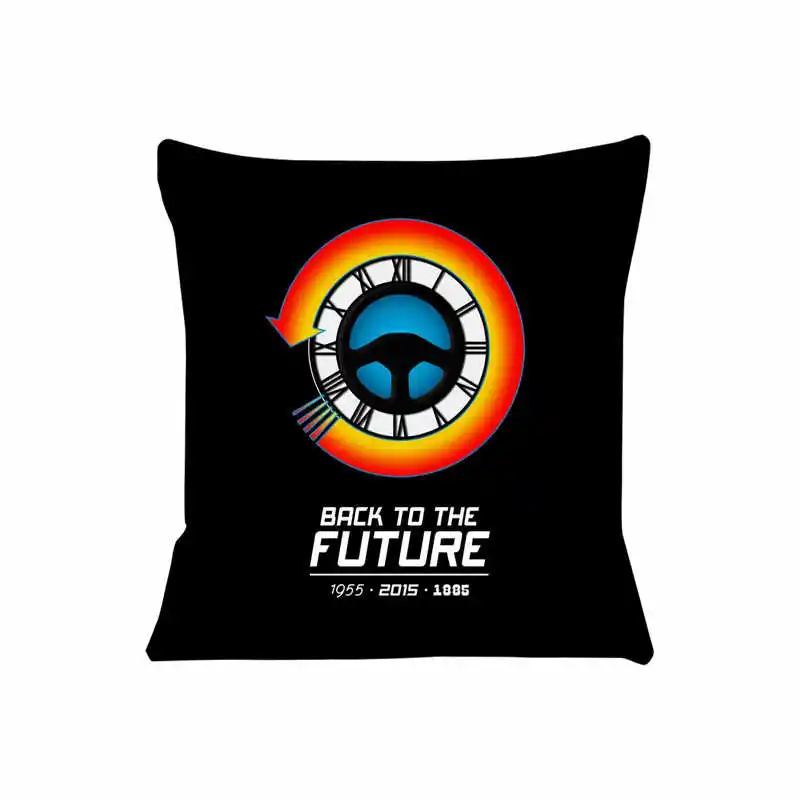 Back To The Future Cushion Cover for Sofa Pillow Case Cover Seat Car Throw Pillowcase 45X45cm For Home Decorative SJ-772