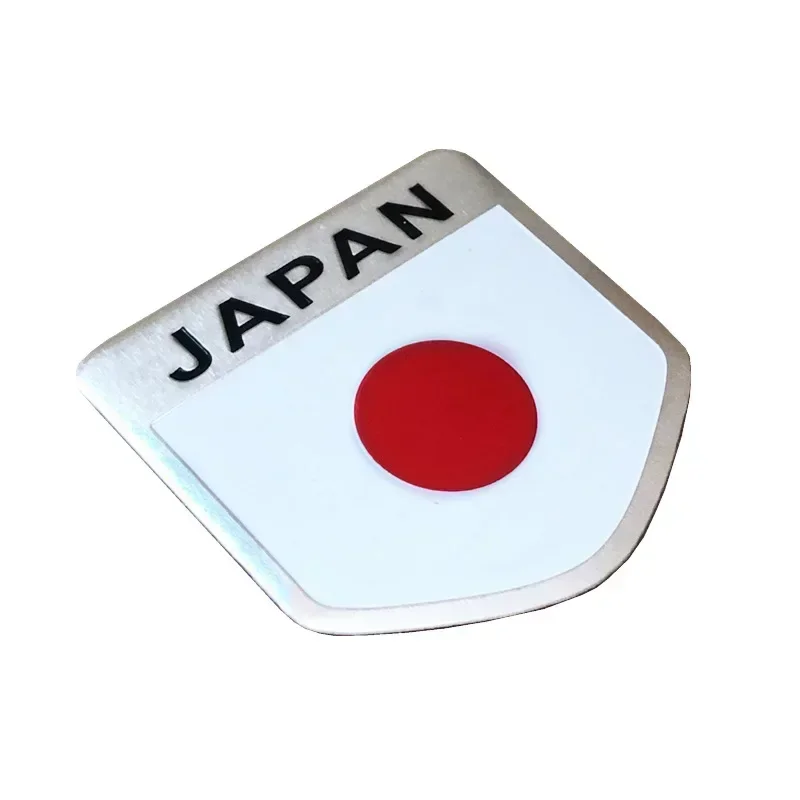 Japan Japanische Flagge Schild Emblem Metall Abzeichen Auto LKW Motorrad Karosserie Stoßstange Garnieren Styling Aufkleber Autozubehör – Detail 10