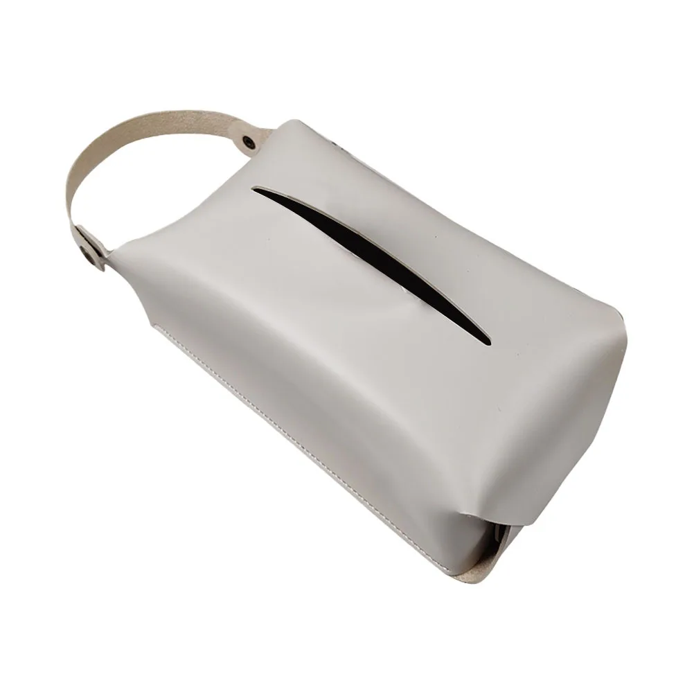 Boîte à mouchoirs de conception plate, 1 pièce, porte-mouchoirs imperméable et respirant pour voiture, maison, bureau, conteneur de serviettes, boîte de rangement