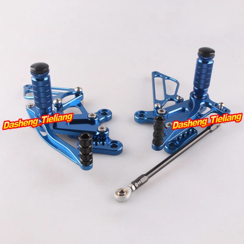 ZX6R 2009-2014 Motorcycle Adjustable Rear Footpeg Footrest Set For Kawasaki ZX-6R 2009 2010 2011 2012 2013 2014 1Pair