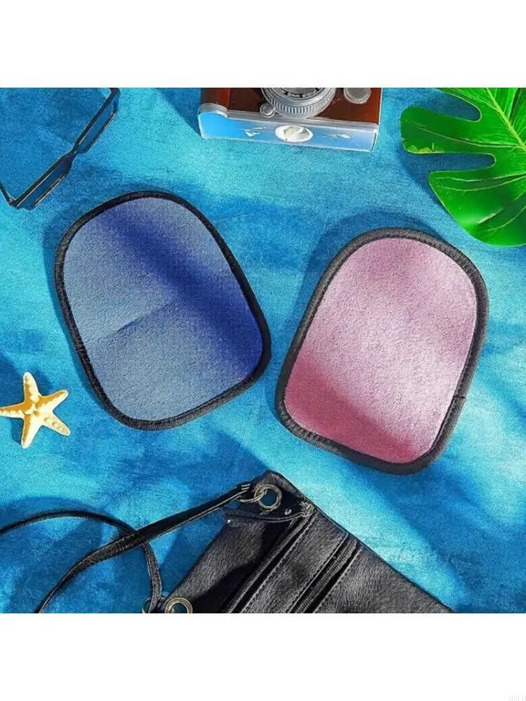   2pcs Beach Sand Removal Mittens For Surfing Volleyball Soft Microfiber Gloves Quick Drying Easy To Carry