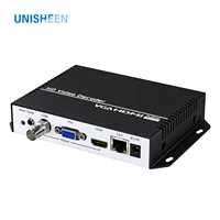 UNISHEEN-decodificador de vídeo 4K UHD H.265 H.264 RTSP RTMP SRT UDP IP a HDMI VGA