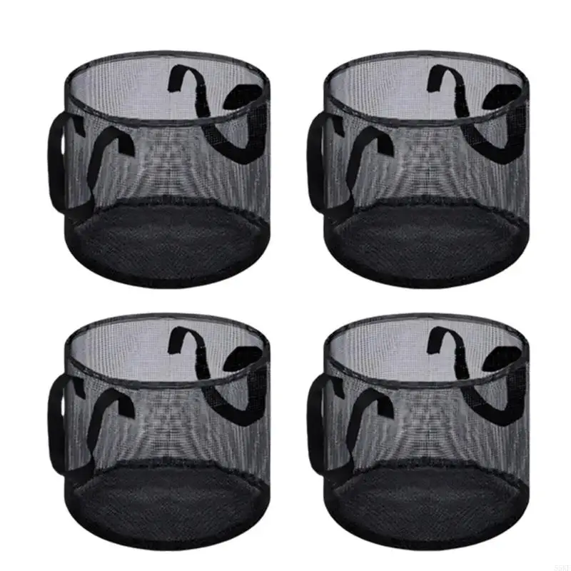 Vegetable/Flower/Plant Grow Bags Thickened Nonwoven Grow Bags Aeration Fabric Pots with Handle Terrestrial Plant 55KF