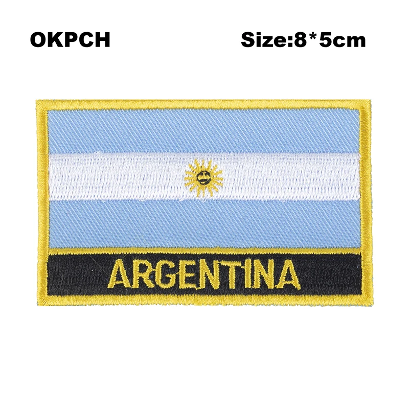 Mexico Flag Embroidery Patches Iron on Saw on Transfer patches Sewing Applications for Clothes in Home&Garden