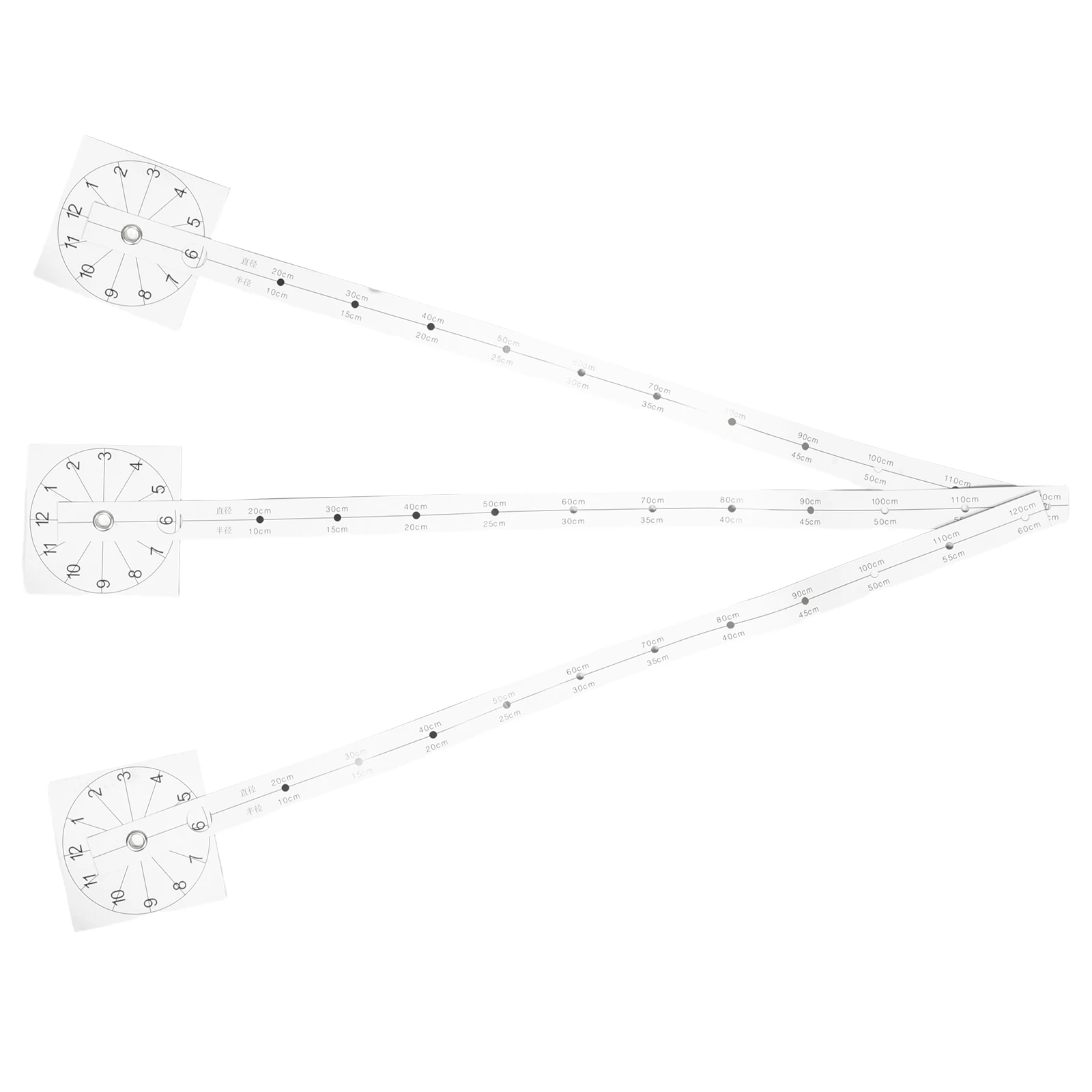 

3pcs Large Accessories Precision Scale Wall Clock DIY Kit Hanging Positioning Paper Ruler Easy Installation Big Clock Hands
