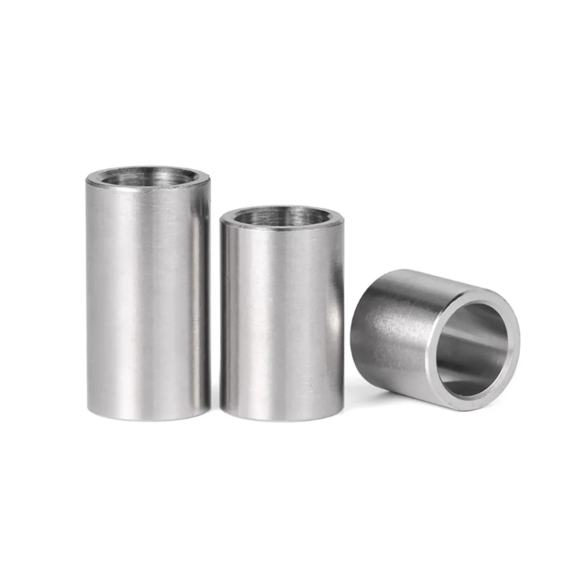 

304 Stainless Steel Hollow Liner Bearing Wear-Resistant Spacer Metal Steel Ring Guide Sleeve ID 3-20