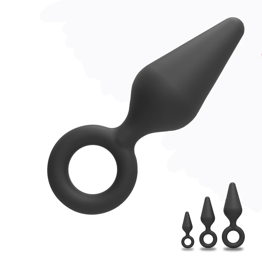 Silicone anal plug training prostate stimulation G-spot stimulation anal sex toys adult products suitable for beginners to try