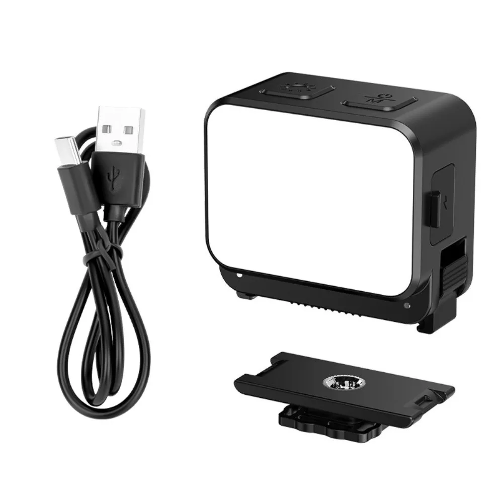 

Rechargeable Magnetic LED Fill Light Quick Release 4-Level Dimming Photography Lighting for DJI Osmo Action 6/Osmo Nano