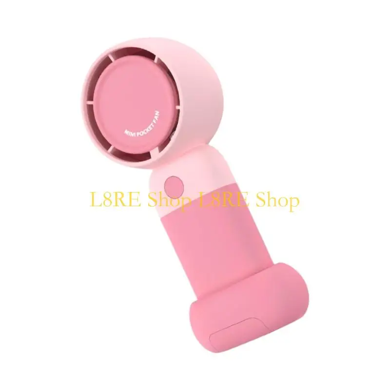 L8RE USB -зарядный вентилятор ручного вентилятора Съемный базовый вентилятор с регулируемой скоростью для студентов охлаждает и