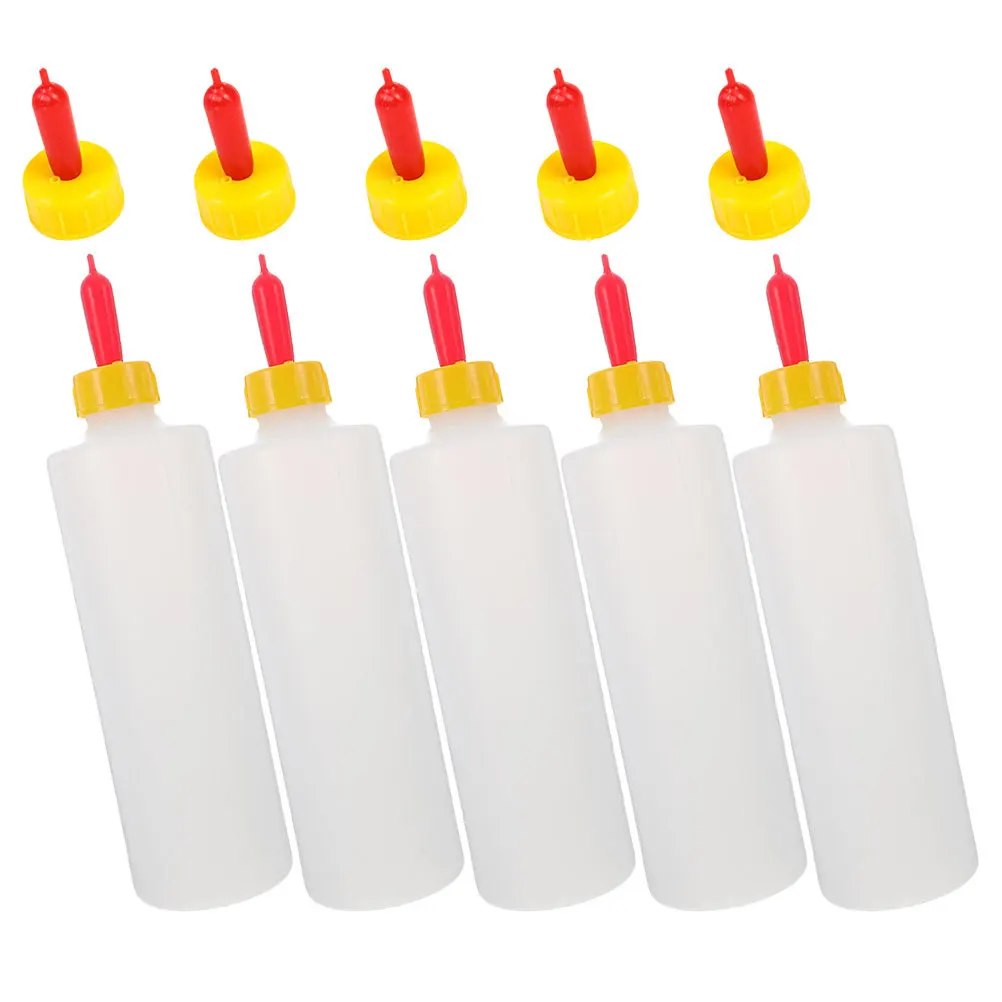 

5 set Lamb Feeding Bottles 2L Capacity Newborn Animal Nursing Bottle For Calf Goat Lamb Piglet With Pacifier Replacement Durable