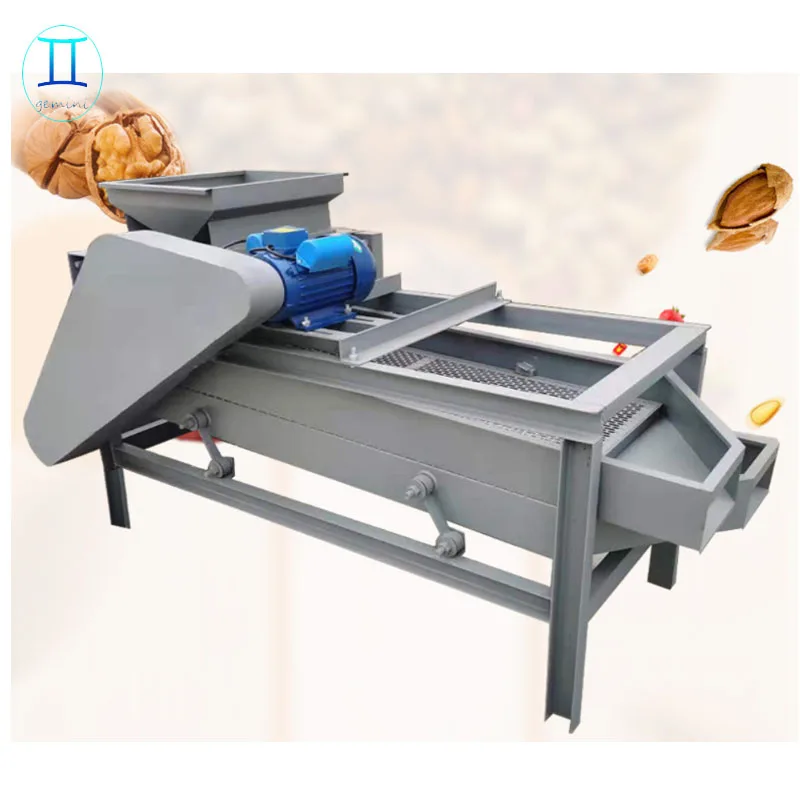 Small walnut almond palm kernel cracking sheller shelling machine from factory