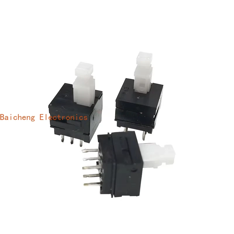 

10PCS SPPH110400 non self locking press switch lock free reset TV power supply 6-pin