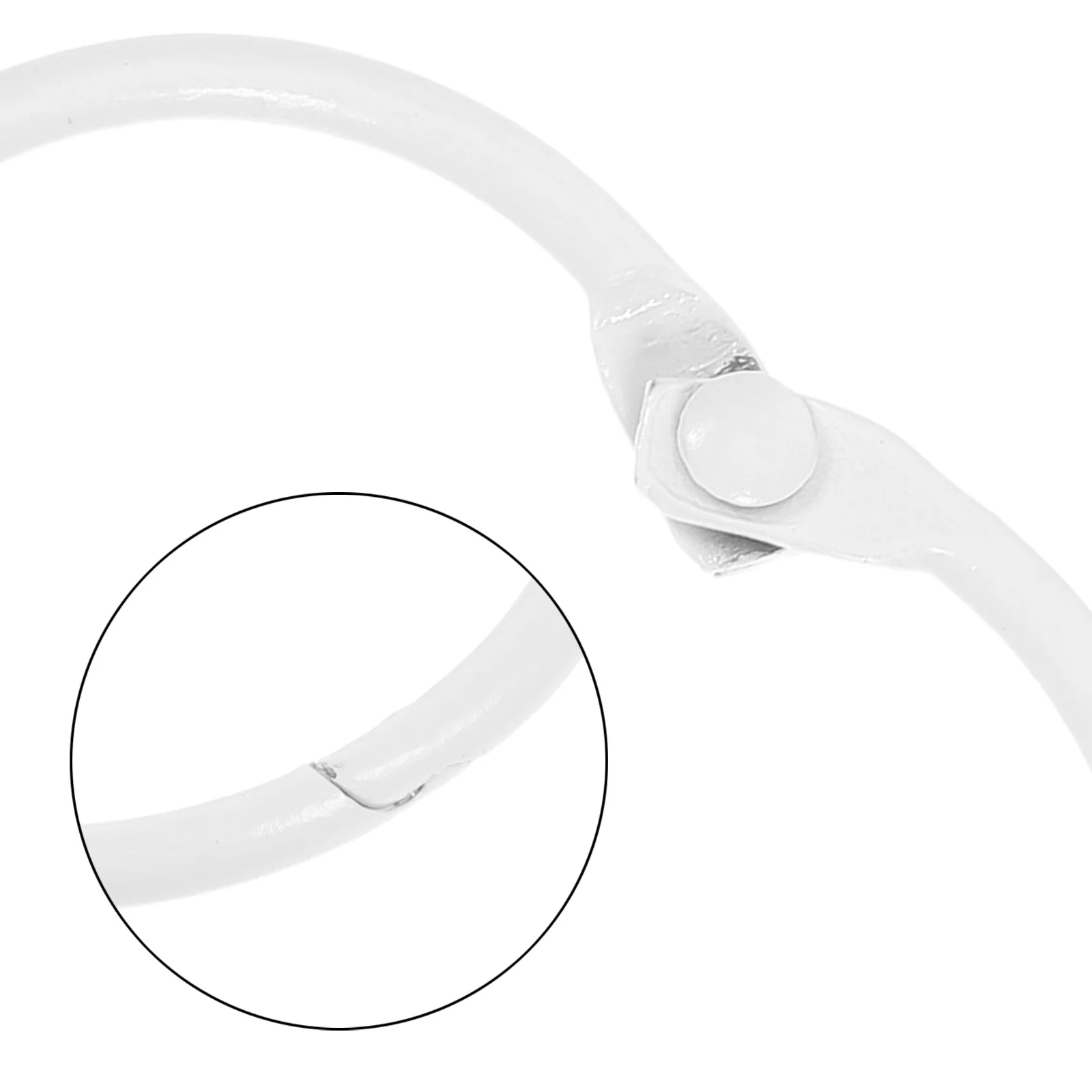 60Pcs 25Mm Metal Binder Rings Heavy Duty Binding Clips for Loose Leaf Paper Index Cards Scrapbook Craft Notebook Organization